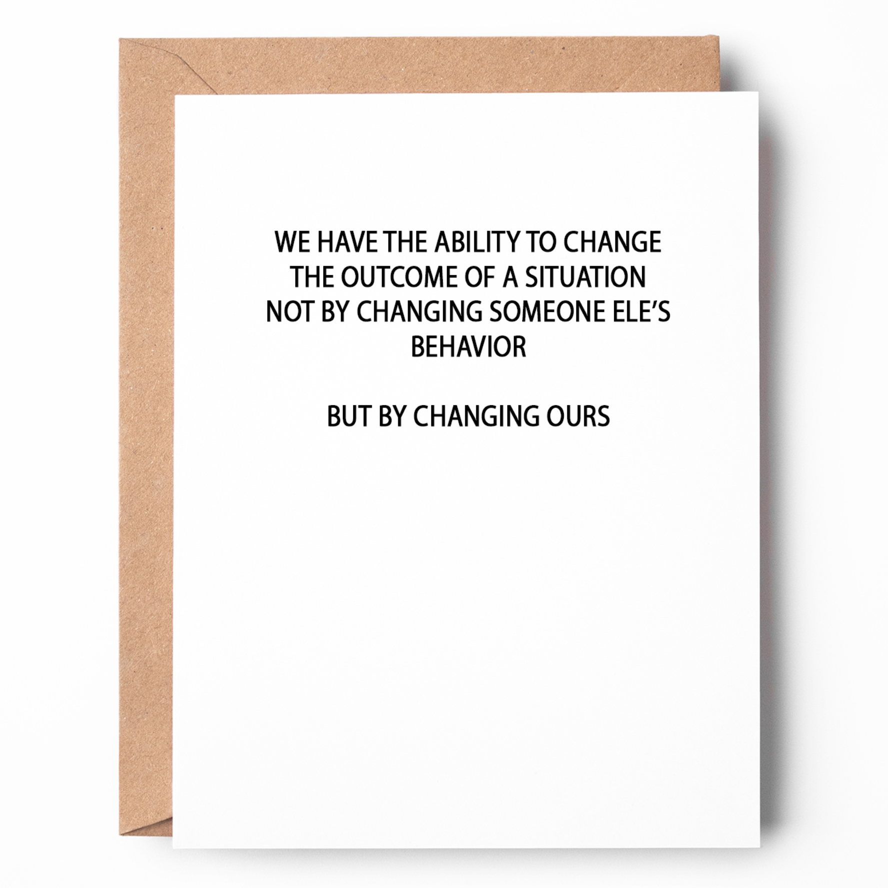 CHANGE THE OUTCOME