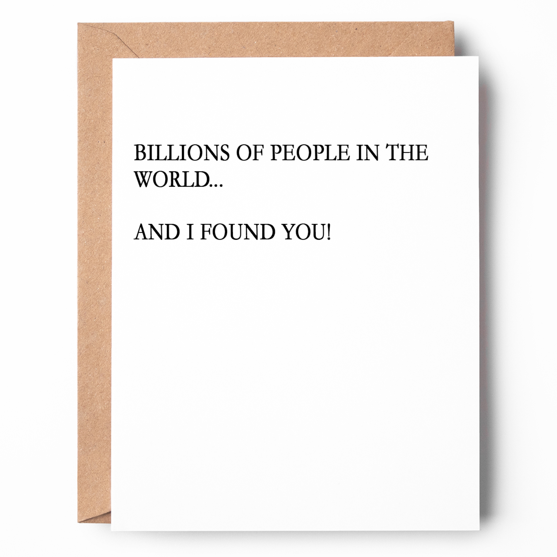 BILLIONS OF PEOPLE